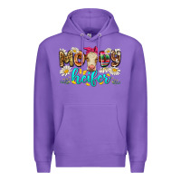 Purple moody heifer Premium Hoodie - Zillion Design Studio