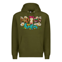Army Green moody heifer Premium Hoodie - Zillion Design Studio