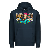 Navy moody heifer Premium Hoodie - Zillion Design Studio