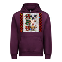 Mauve Wine ho ho ho christmas cow Urban Hoodie - RanaPortraitStore