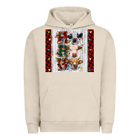 Pigment French Oak ho ho ho christmas cow Urban Hoodie - RanaPortraitStore