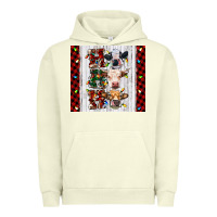 Pigment Pistachio ho ho ho christmas cow Urban Hoodie - RanaPortraitStore