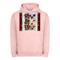Pigment Salmon ho ho ho christmas cow Urban Hoodie - RanaPortraitStore