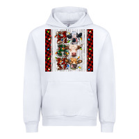 White ho ho ho christmas cow Urban Hoodie - RanaPortraitStore