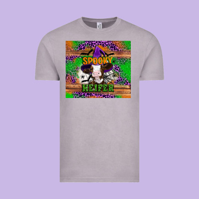 Spooky Heifer Vintage Tee Designed By Artiststas