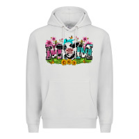 Dove Grey mom with cow Premium Hoodie - Zillion Design Studio