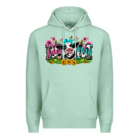 Seafoam mom with cow Premium Hoodie - Zillion Design Studio
