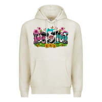 Oatmeal Heather mom with cow Premium Hoodie - Zillion Design Studio
