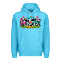 Ocean Blue mom with cow Premium Hoodie - Zillion Design Studio