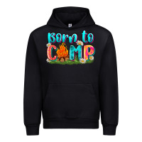 Black born to camp Urban Hoodie - Zillion Design Studio
