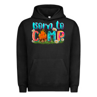 Pigment Black born to camp Urban Hoodie - Zillion Design Studio