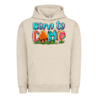 Pigment French Oak born to camp Urban Hoodie - Zillion Design Studio