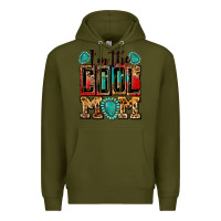 Army Green i'm the cool mom Premium Hoodie - Zillion Design Studio