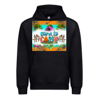 Black born to camp Urban Hoodie - Zillion Design Studio