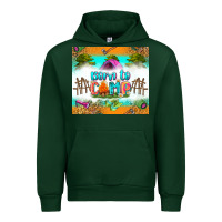 Forest Green born to camp Urban Hoodie - Zillion Design Studio