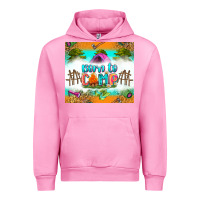 Fuchsia Pink born to camp Urban Hoodie - Zillion Design Studio