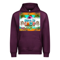 Mauve Wine born to camp Urban Hoodie - Zillion Design Studio