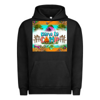 Pigment Black born to camp Urban Hoodie - Zillion Design Studio