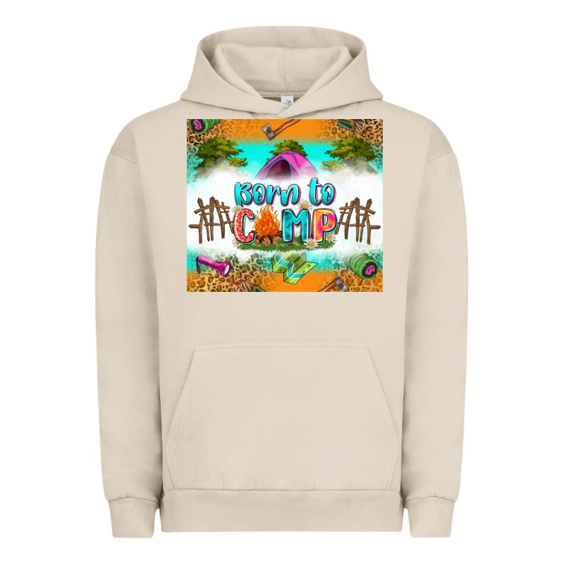 Born To Camp Urban Hoodie by Zillion Design Studio | Teevron