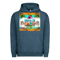 Pigment Midnight Navy born to camp Urban Hoodie - Zillion Design Studio