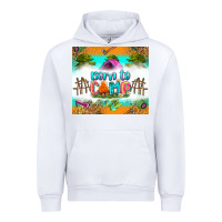 White born to camp Urban Hoodie - Zillion Design Studio