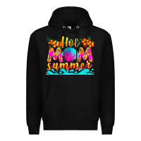 Black hot mom summer Premium Hoodie - Zillion Design Studio