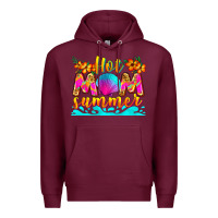 Burgundy hot mom summer Premium Hoodie - Zillion Design Studio