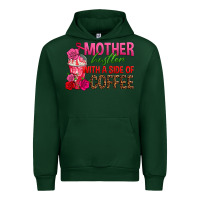 Forest Green mother hustler wt a side of coffee Urban Hoodie - texasbilliewilder