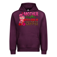 Mauve Wine mother hustler wt a side of coffee Urban Hoodie - texasbilliewilder