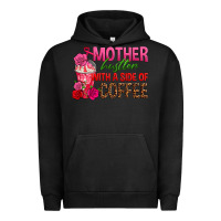 Pigment Black mother hustler wt a side of coffee Urban Hoodie - texasbilliewilder
