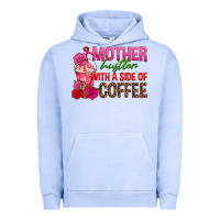 Pigment Grape Ice mother hustler wt a side of coffee Urban Hoodie - texasbilliewilder