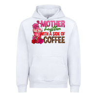 White mother hustler wt a side of coffee Urban Hoodie - texasbilliewilder