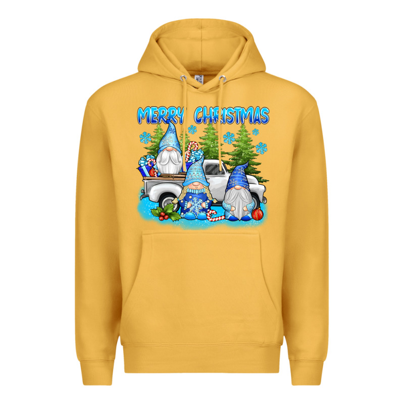 Merry Christmas Gnomies Premium Hoodie by texasbilliewilder | Teevron
