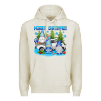 Oatmeal Heather merry christmas gnomies Premium Hoodie - texasbilliewilder