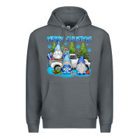Rock merry christmas gnomies Premium Hoodie - texasbilliewilder