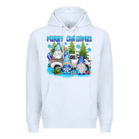 White merry christmas gnomies Premium Hoodie - texasbilliewilder