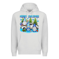 Dove Grey merry christmas gnomies Premium Hoodie - texasbilliewilder