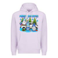 Lilac merry christmas gnomies Premium Hoodie - texasbilliewilder