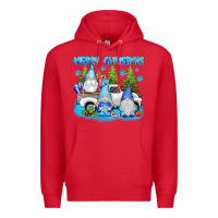 Red merry christmas gnomies Premium Hoodie - texasbilliewilder