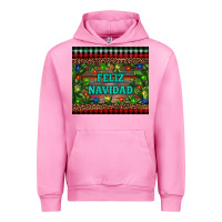 Fuchsia Pink feliz navidad Urban Hoodie - RanaPortraitStore