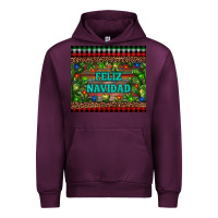 Mauve Wine feliz navidad Urban Hoodie - RanaPortraitStore