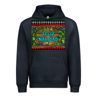 Navy feliz navidad Urban Hoodie - RanaPortraitStore