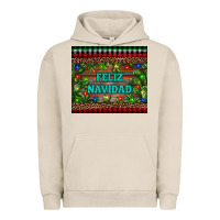 Pigment French Oak feliz navidad Urban Hoodie - RanaPortraitStore