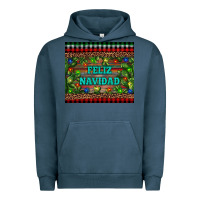 Pigment Midnight Navy feliz navidad Urban Hoodie - RanaPortraitStore