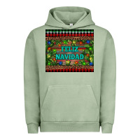 Pigment Oil Green feliz navidad Urban Hoodie - RanaPortraitStore