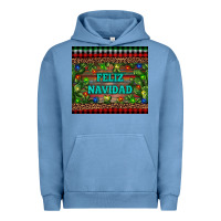Pigment Pebble Blue feliz navidad Urban Hoodie - RanaPortraitStore