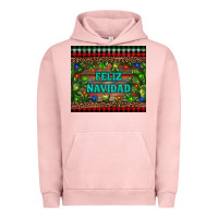 Pigment Salmon feliz navidad Urban Hoodie - RanaPortraitStore