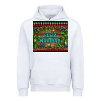 White feliz navidad Urban Hoodie - RanaPortraitStore