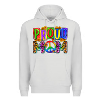 Dove Grey proud mom lgbt Premium Hoodie - Zillion Design Studio