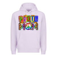 Lilac proud mom lgbt Premium Hoodie - Zillion Design Studio